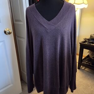 Maurices Women's Deep Purple V-Neck Sweater